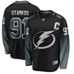 Tampa Bay Lightning #91 Steven Stamkos Black Stitched Jersey