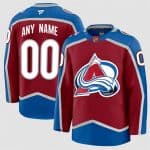 Colorado Avalanche Custom Burgundy 2024-25 Home Stitched Jersey