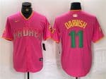 San Diego Padres #11 Yu Darvish Pink Cool Base Stitched Jersey