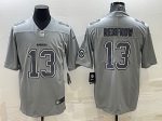 Las Vegas Raiders #13 Hunter Renfrow Gray Atmosphere Fashion With Patch Stitched Jersey