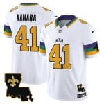 New Orleans Saints #41 Alvin Kamara White 2024 F.U.S.E. Vapor Limited Stitched Jersey