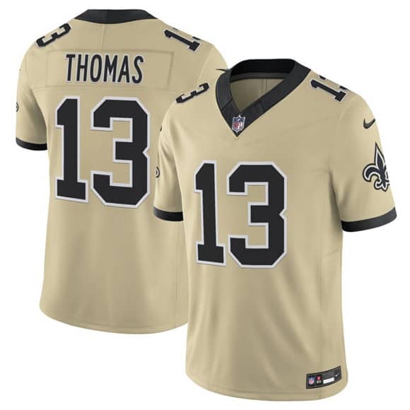 New Orleans Saints #13 Michael Thomas Gold 2025 F.U.S.E. Alternate Vapor Limited Football Stitched Jersey