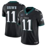 Philadelphia Eagles #11 A.J. Brown Black 2025 F.U.S.E. With 3-Star C Patch Vapor Untouchable Limited Stitched Jersey