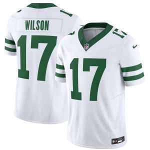New York Jets #17 Garrett Wilson White 2023 F.U.S.E. Vapor Limited Throwback Stitched Jersey