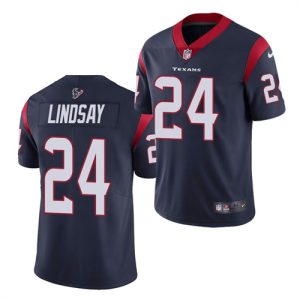 Houston Texans #24 Phillip Lindsay Navy Vapor Untouchable Limited Stitched Jersey