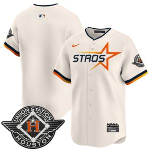 Houston Astros Blank Cream 2025 City Connect Limited Stitched Jersey