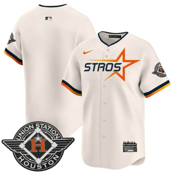 Houston Astros Blank Cream 2025 City Connect Limited Stitched Jersey
