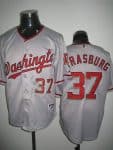 Nationals #37 Stephen Strasburg Stitched Grey Jersey