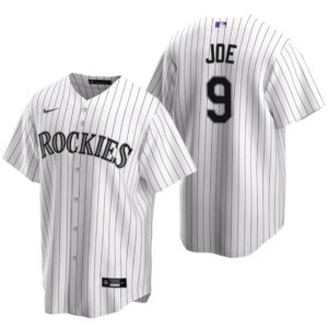 Colorado Rockies #9 Connor Joe White Stitched Baseball Jersey