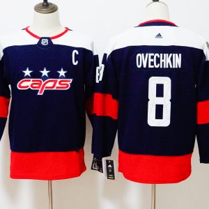 Washington Capitals #8 Alexander Ovechkin Navy 2018 Stadium Series Authentic Pro Stitched Adidas Jersey