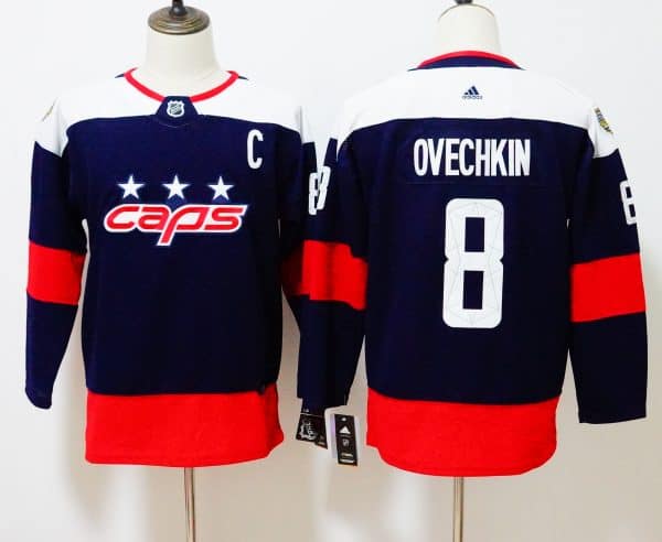 Washington Capitals #8 Alexander Ovechkin Navy 2018 Stadium Series Authentic Pro Stitched Adidas Jersey