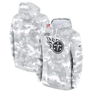 Tennessee Titans 2024 Arctic Camo Salute To Service Club Fleece Pullover Hoodie