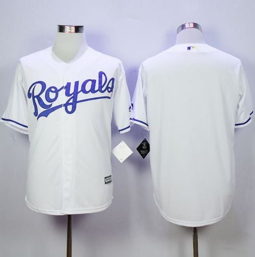 Royals Blank White Cool Base Stitched Jersey