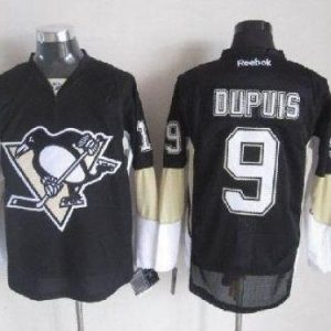 Penguins #9 Pascal Dupuis Black Stitched Jersey