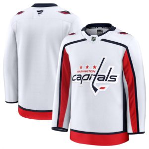 Washington Capitals Blank White 2024-25 Away Stitched Jersey