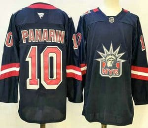 New York Rangers #10 Artemi Panarin Navy Reverse Retro Authentic Jersey