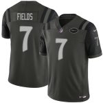 New York Jets #7 Justin Fields Black 2025 F.U.S.E. ¡°Rivalries¡± Vapor Limited Football Stitched Jersey