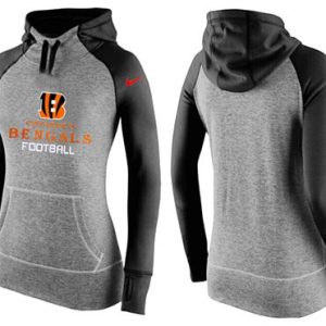 Nike Cincinnati Bengals Performance Hoodie Grey Black