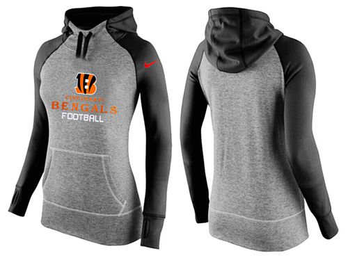 Nike Cincinnati Bengals Performance Hoodie Grey Black