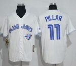 Blue Jays #11 Kevin Pillar White Cooperstown Throwback Stitched Jersey