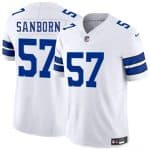 Dallas Cowboys #57 Jack Sanborn White 2025 F.U.S.E. Vapor Untouchable Limited Stitched Jersey