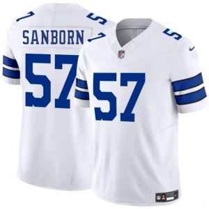 Dallas Cowboys #57 Jack Sanborn White 2025 F.U.S.E. Vapor Untouchable Limited Stitched Jersey