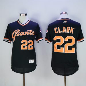 San Franciscoc Giants #22 Will Clark Black Flexbase Stitched Jersey