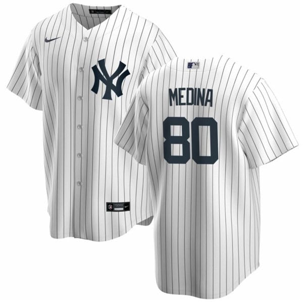 New York Yankees #80 Luis Medina Stitched Baseball Cool Base Jersey