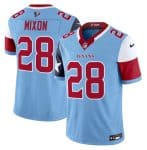 Houston Texans #28 Joe Mixon Blue 2024 F.U.S.E. V5 Limited Stitched Jersey