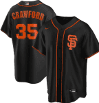 San Francisco Giants Black #35 Brandon Crawford Cool Base Stitched Jersey