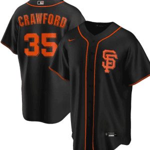 San Francisco Giants Black #35 Brandon Crawford Cool Base Stitched Jersey