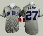 Padres #27 Matt Kemp Grey Cool Base Stitched Jersey