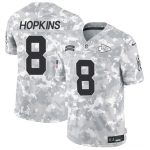 Kansas City Chiefs #8 DeAndre Hopkins 2024 F.U.S.E. Arctic Camo Salute To Service Limited Stitched Jersey