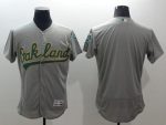 Athletics Blank Grey Flexbase Authentic Collection Stitched Jersey