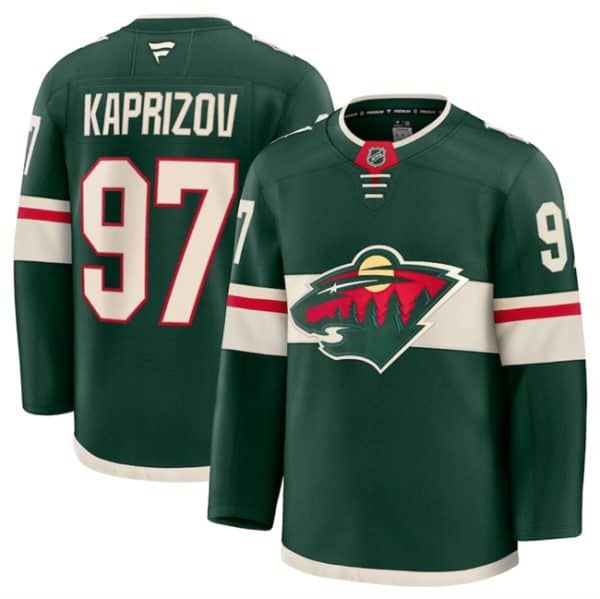 Minnesota Wild #97 Kirill Kaprizov Green 2024-25 Home Stitched Jersey