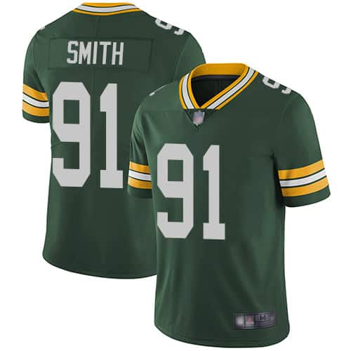 Green Bay Packers #91 Preston Smith Green Vapor Untouchable Stitched Limited Jersey