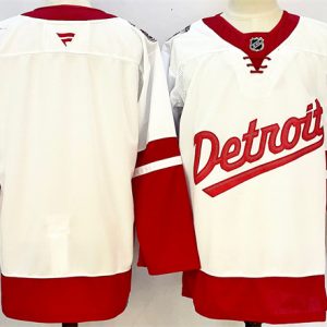 Detroit Red Wings Blank White Red 2024-25 Stitched Jersey