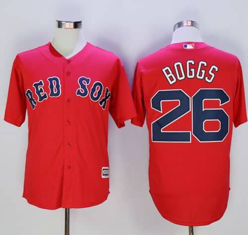 Red Sox #26 Wade Boggs Red New Cool Base Stitched Jersey