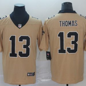 New Orleans Saints #13 Michael Thomas Gold Inverted Legend Stitched Jersey