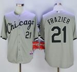 White Sox #21 Todd Frazier Grey Cool Base Stitched Jersey