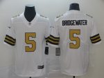 New Orleans Saints #5 Teddy Bridgewater White Color Rush Limited Stitched Jersey