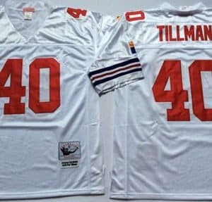 Mitchell And Ness Cardinals #40 Pat Tillman White Throwback Stitched Jersey