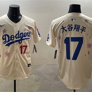 Los Angeles Dodgers #17 ´ó¹ÈÏèÆ½ Cream 2025 Tokyo Series Limited Stitched Jersey