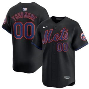New York Mets Cutsom 2024 Black Alternate Limited Stitched Jersey
