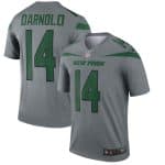 New York Jets #14 Sam Darnold Gray Inverted Legend Stitched NFLJersey