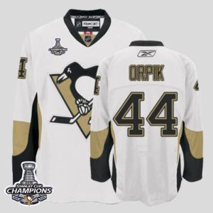 Penguins #44 Orpik White 2016 Stanley Cup Champions Stitched Jersey