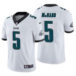 Eagles #5 Donovan McNabb White Vapor Limited Stitched Jersey