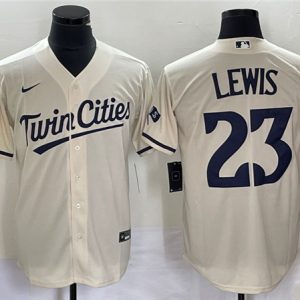 Minnesota Twins #23 Royce Lewis Cream Cool Base Stitched Jersey