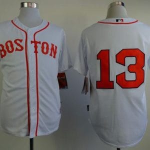 Red Sox #13 Hanley Ramirez New White Cool Base Stitched Jersey