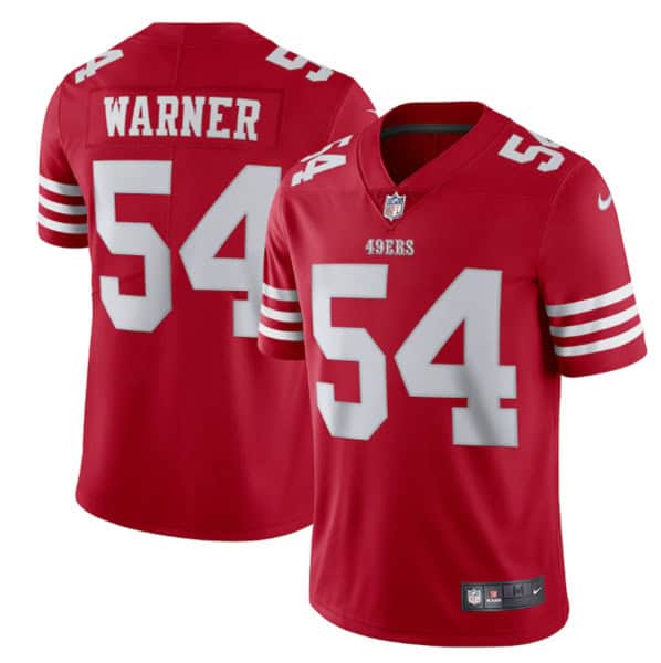 San Francisco 49ers #54 Fred Warner 2022 New Scarlet Vapor Untouchable Limited Stitched Football Jersey